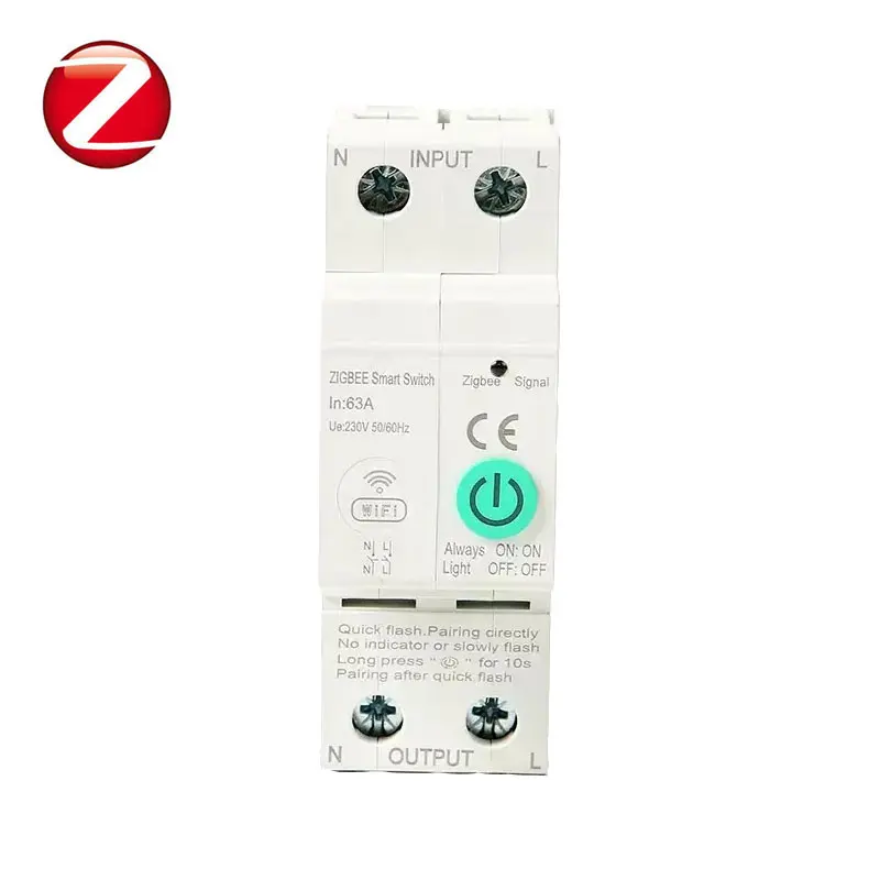 Έξυπνη ασφάλεια Zigbee  Διφασική (2p) 