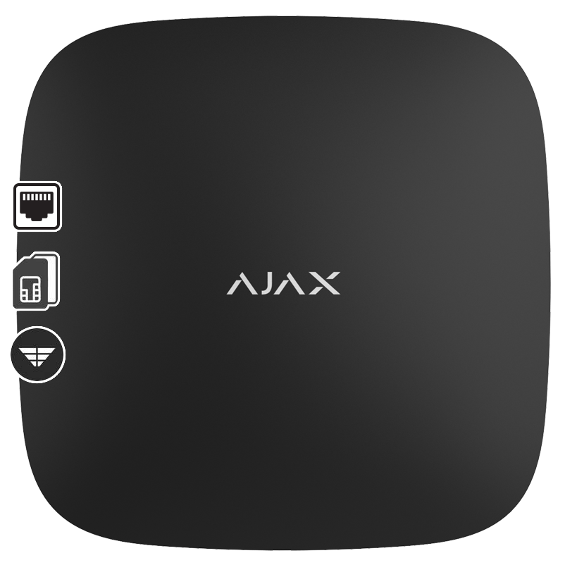 AJAX Hub 2 Black Wireless Alarm Hub