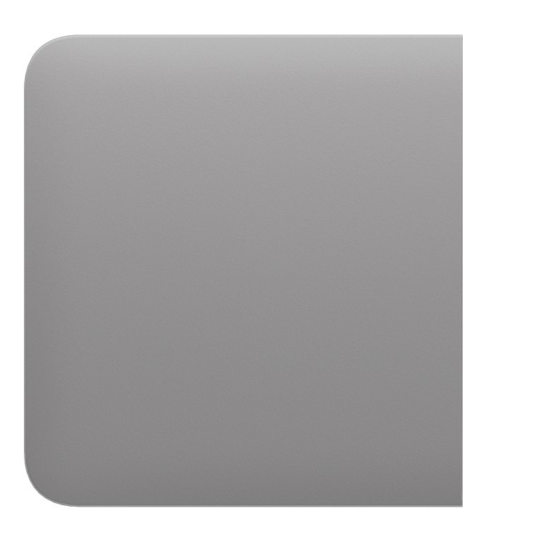 Ajax Light Switch Side Button (1-Gang/2-Way) - Fog