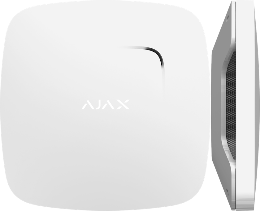 AJAX FireProtect Wireless Smoke and Heat Detector with Siren - White