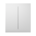 Ajax Systems Center Button (2-Gang) White