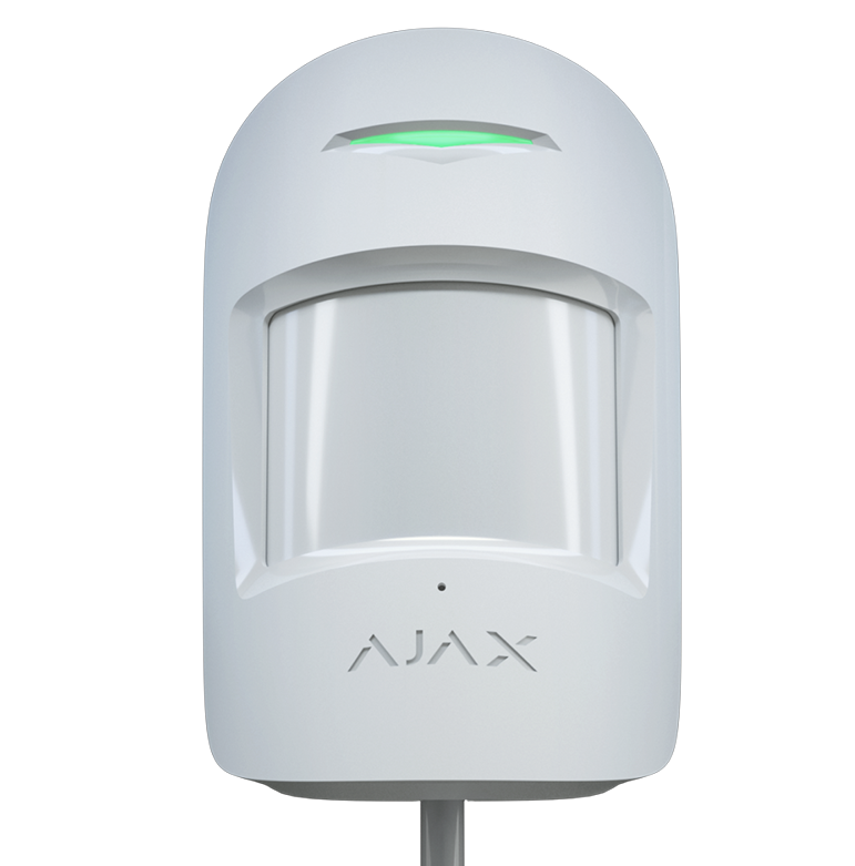 Ajax CombiProtect Fibra Wired Motion and Glass Break Detector - White