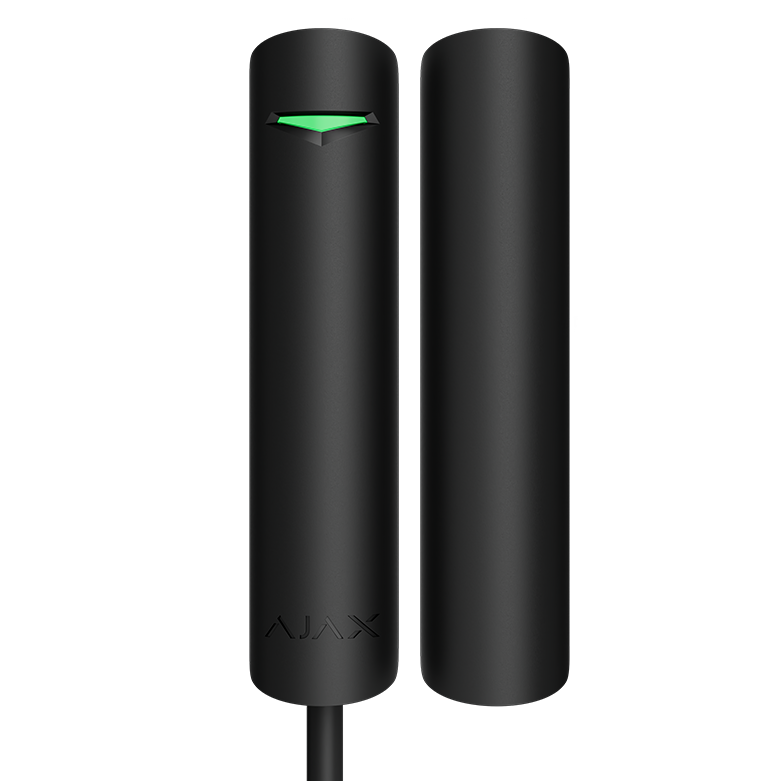 Ajax DoorProtect Fibra Black Wired Magnetic Contact