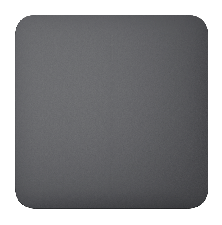 Ajax Solo Button - 1-Gang/2-Way - Graphite Light Switch Fascia