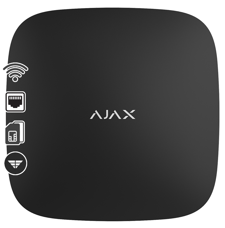 AJAX Hub 2 Plus Black Wireless Alarm Hub