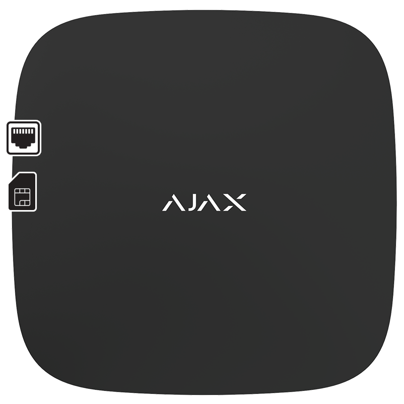 AJAX Hub Black Wireless Alarm Hub