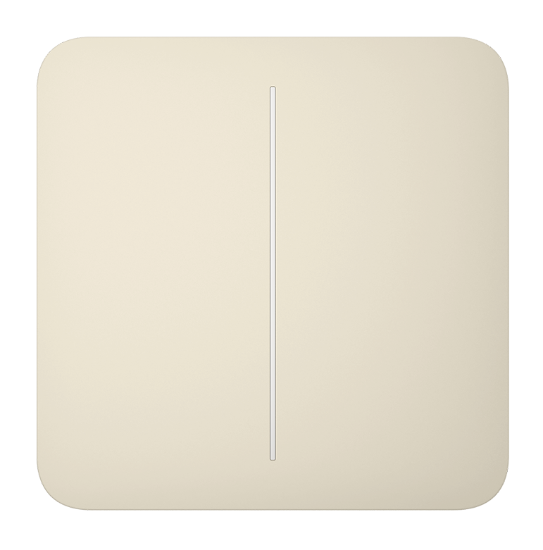 Ajax Solo Button (2-Gang) Ivory