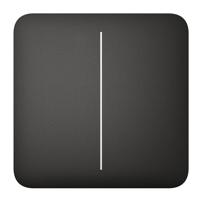 Ajax Solo Button (2-Gang) Black