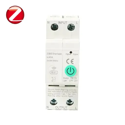 [ZCB-0023] Έξυπνη ασφάλεια Zigbee  Διφασική (2p) 