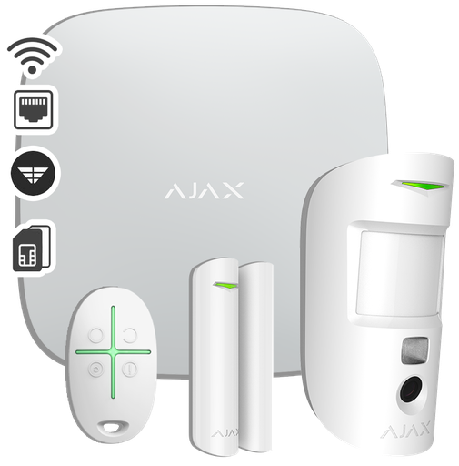 [PN11623] Ajax Systems Starter Kit Cam Plus White