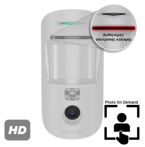 [PN15936] Ajax MotionCam Superior AM (PhOD) White Wireless Motion Detector