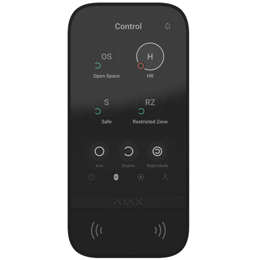 [PN14242] Ajax Keypad Touchscreen Wireless Keyboard - Black