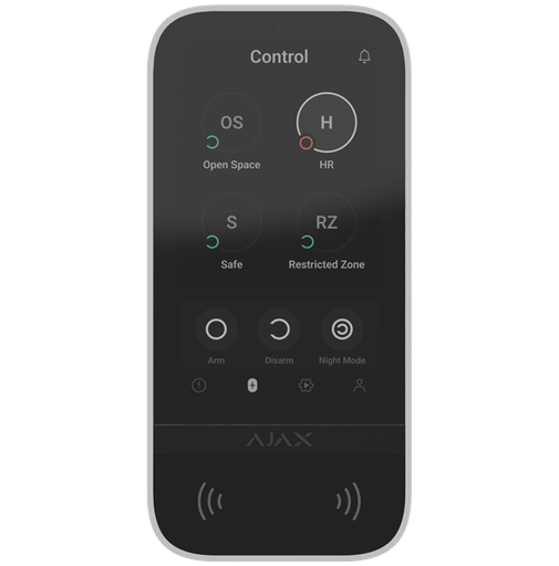 [PN14188] Ajax Keypad Touchscreen Wireless Keyboard - White