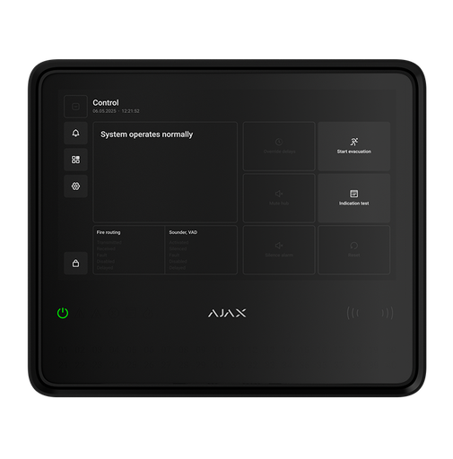 [PN16251] Ajax EN54 Fire Hub - Black
