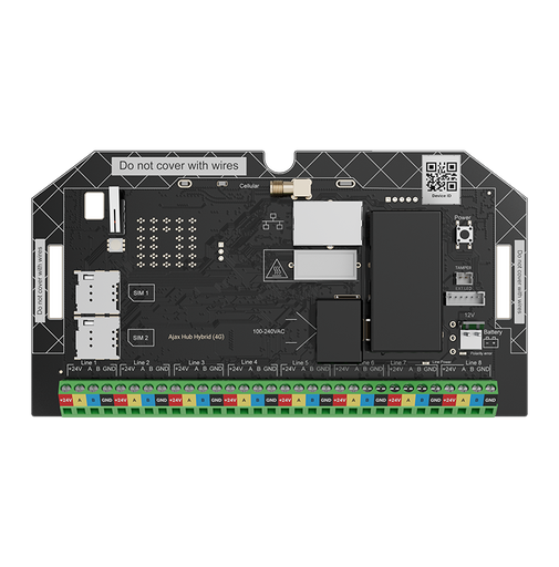 [PN15757] Ajax Hub Hybrid (4G) Fibra (Without Casing) Alarm Board
